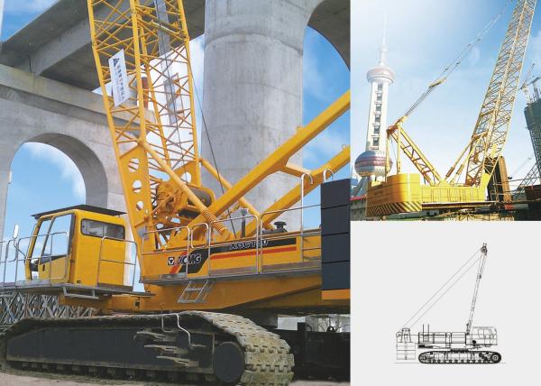 Jib Tracked Hydraulic Crawler Crane QUY130, Knuckle Boom Crane for Lifting Heavy Things