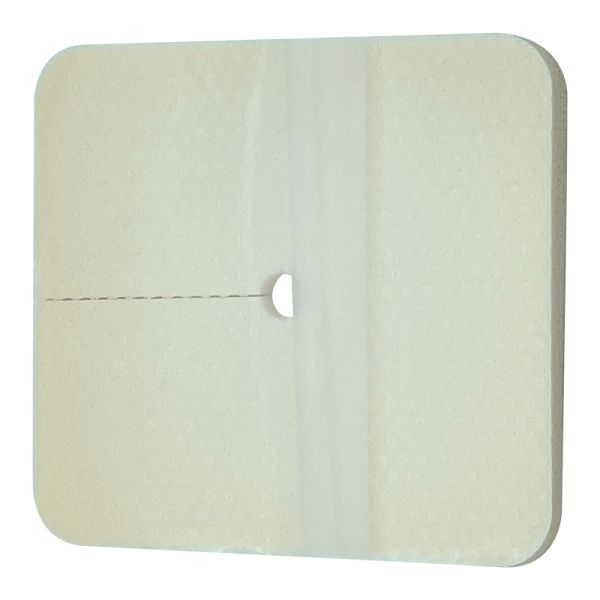 High Absorbency PU Laminated Silicone Foam Dressing With Hole Non Adhesive 7x10cm 9x10cm