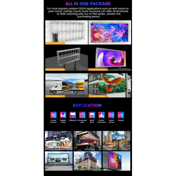 P5 P6.67 P8 P10 Affichage vidéo extérieur LED Panneau d'affichage publicitaire