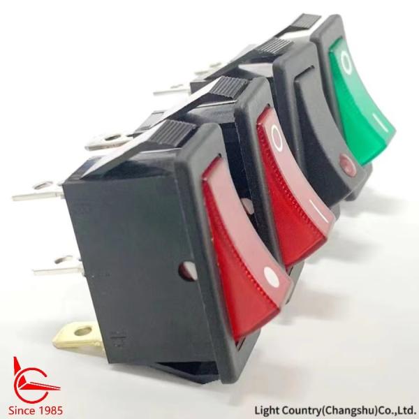Boa qualidade -FORa no interruptor de balancim com luz vermelha, 16A 250V, VDE do UL