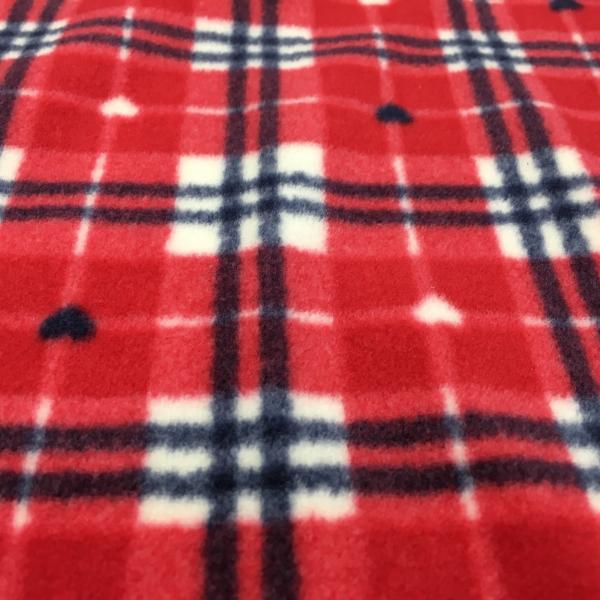 220gsm Patterned Polar Fleece Fabric 150D 288F 58'' 60''