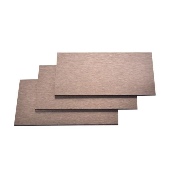 Resistente a arranhões 2440mm Painel de alumínio composto escovado impermeável