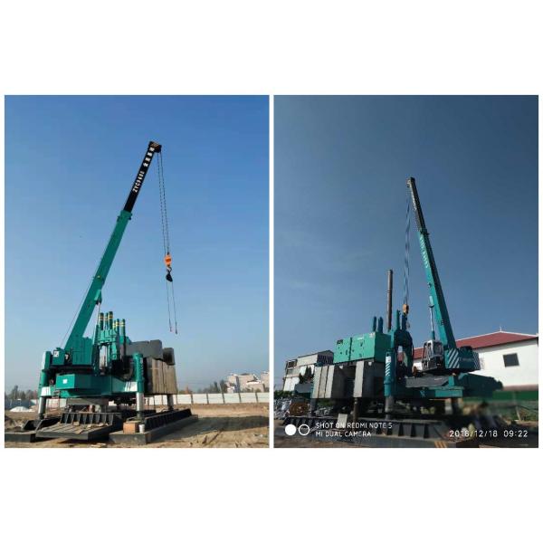 Highway Hydraulic Static Pile Driver / Hydraulic Press In Pile Driver