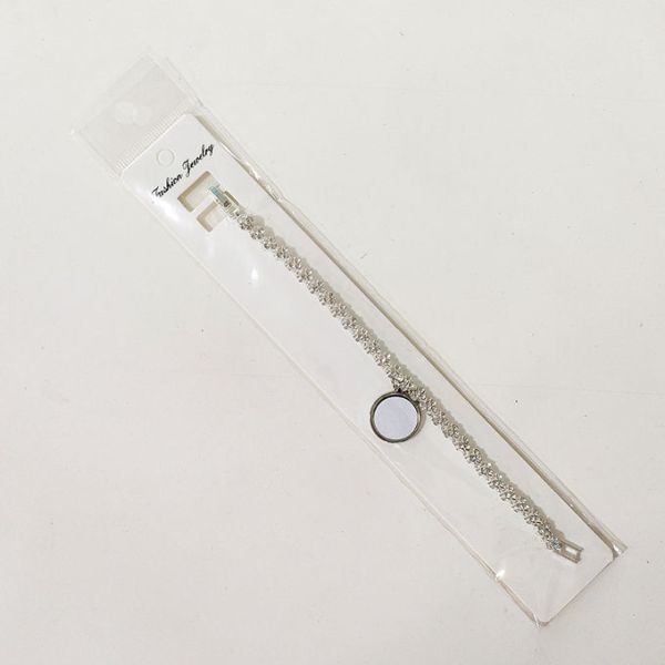 Double Sided Printing Sublimation Rhinestones Bracelet Ins Style