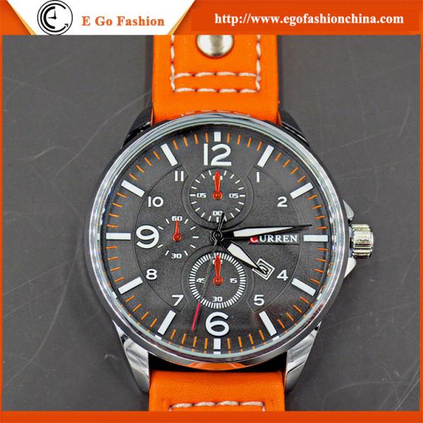 CS Watch Blue Black Orange Army Watch Stainless Steel Back Watch Quartz Analog Watches Man