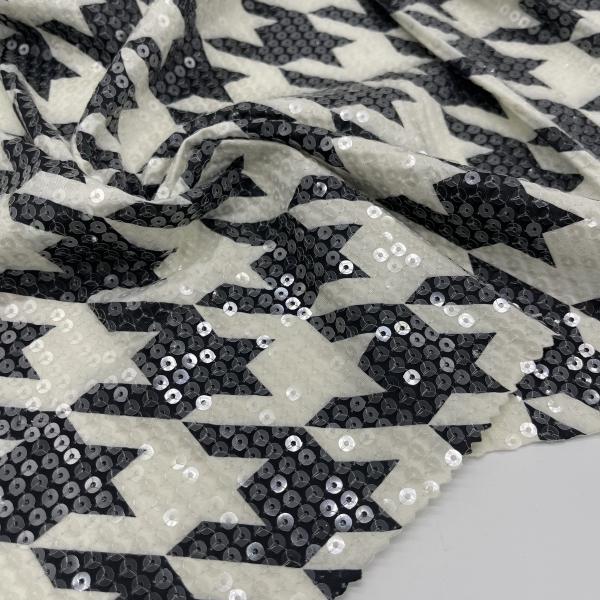 Garment Weave Waterproof Sequins Embroidery Fabric M13-010