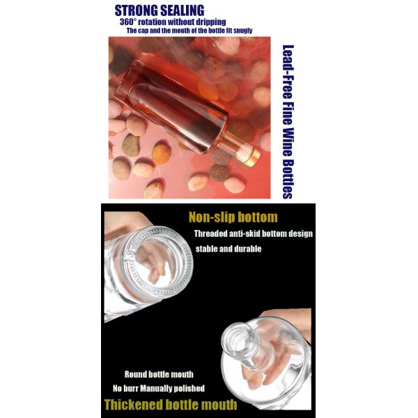 Хорошая 500 мл 700 мл роскошная форма черепа ром текила виски джин ликер стеклянная бутылка