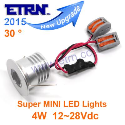 Brighting Starry DC12/24V 4W Round Super MINI LED Downlights Cabinet Light Spotlights