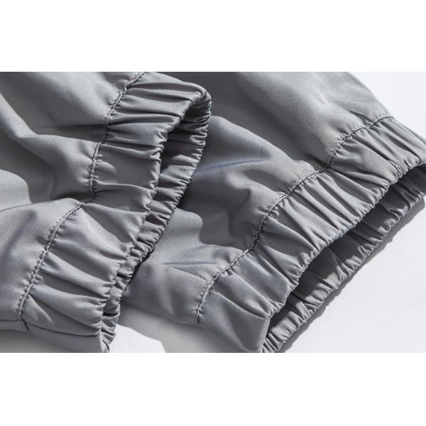 Chic Mens Hooded Zip Up Jackets , Anorak Pocket Nylon Hooded Windbreaker