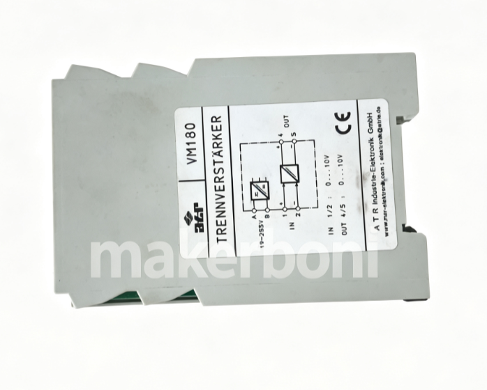 A23 62995 Signal Isolation Amplifier, 0‑10V I/O, 19‑255V AC/DC DIN Rail Module
