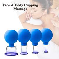 Silicone novo da chegada que coloca colocar colocando da sução da massagem de cara do corpo de Hijama da forma dupla