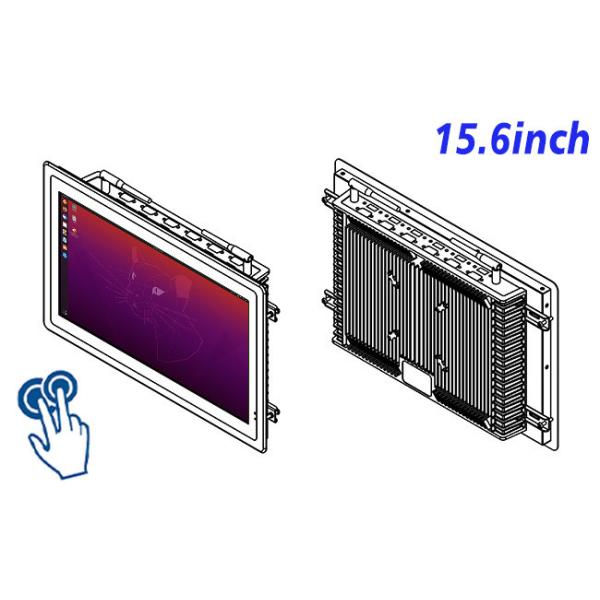 15.6-Inch Slim Linux Touch Screen for Factory Dashboards and Automation Solutions