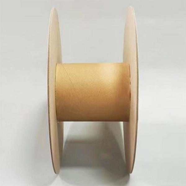 Customizable Kraft Paper Wire Spool with Anti-Curl and UV Coating for Consumer Electronics