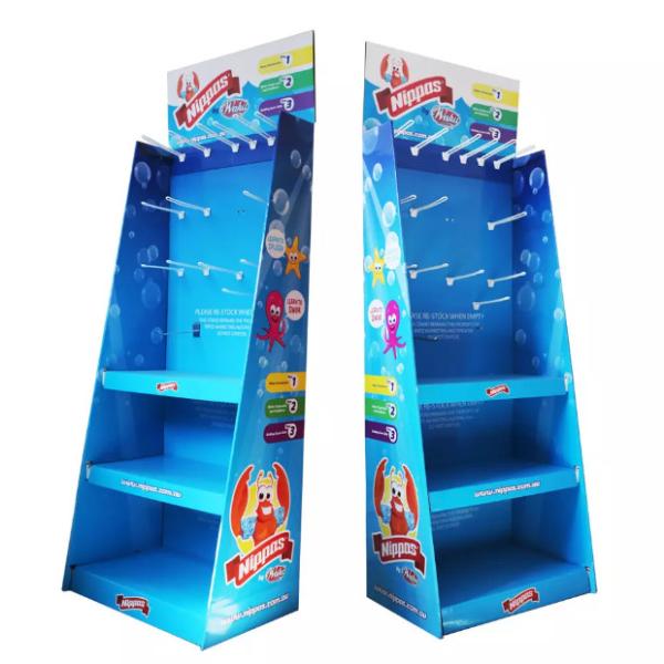 Supermarket Retail Store Cardboard Hook Display For Children Toys Promotion