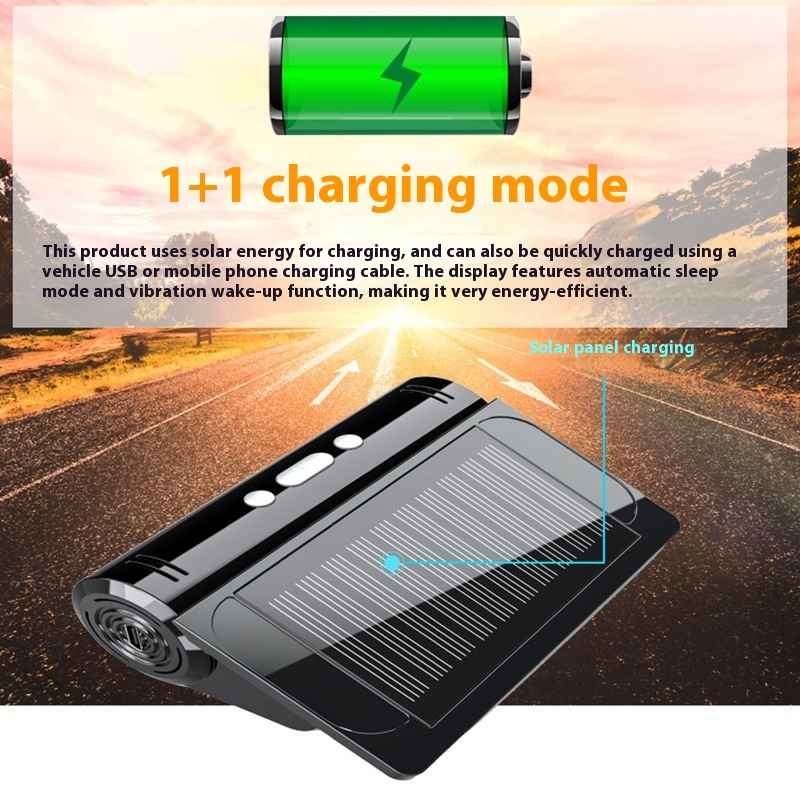 JYS Smart Hidden Universal Fit Car Solar TPMS Internal/External Tire Pressure Temperature Detection 5V 1Y Warranty 4 in