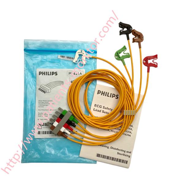 Philipph M1621A ECGEKG Safety Cable 5-Lead Sets Grabbers  989803104501 New Original