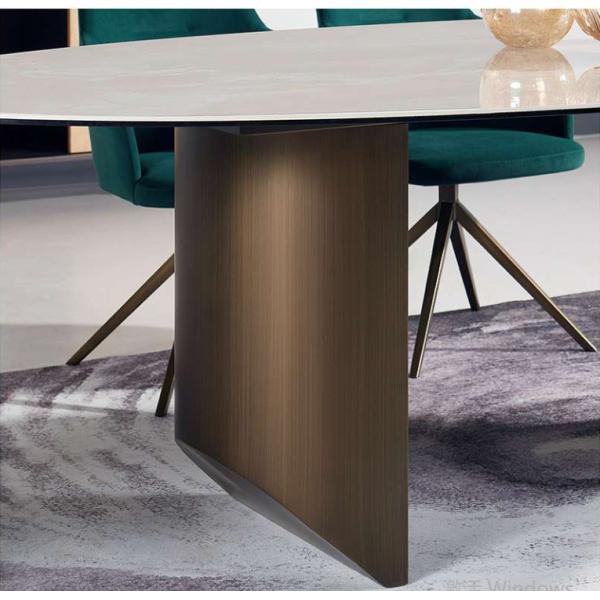 Hot Selling Dining Table 12mm Ceramic Marble Table Top Cheaper Modern Home Furniture Extendable Dining Table Sets