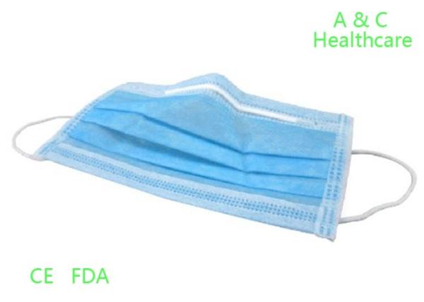 Odorless 4 Ply Anti Dust Disposable Face Mask Mouth Cover Single Use