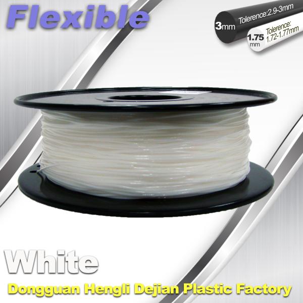 Red Flexible 3d Printer Filament materials in 3d printing 1.75 / 3.0 mm 0.8KG / Roll