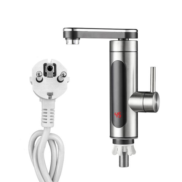 220-230V Instant Electric Heating Tap Bathroom Hot And Cold Taps LED Display