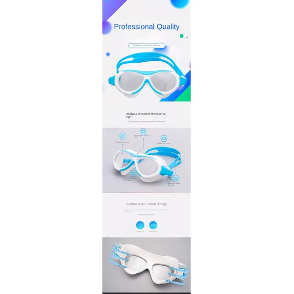 Couleurs multiples sans brouillard lunettes de natation filles lunettes de natation non déversement