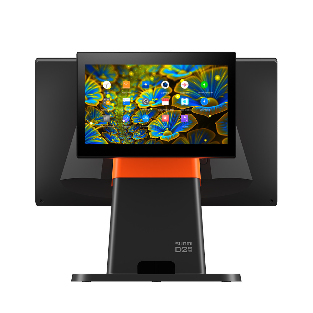 Андроид 7,1 терминала D2S LITE 8+2G POS экрана касания WiFi двойной