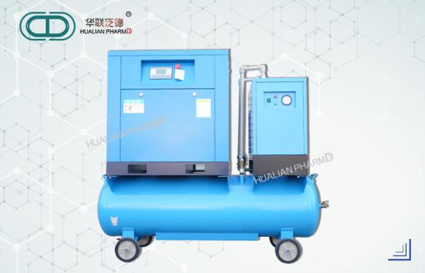 Small Rotary Screw Air Compressor Stainless Steel Energy Saving FD-HL-119  with cold dryer