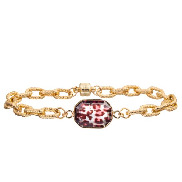 Магнитный браслет Bangle звена цепи извива пряжки с серебряной покрытой бирюзой восьмиугольника