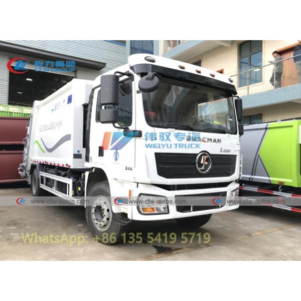 SHACMAN 4x2 6 Wheeler 14 16cbm Rear Loader Compressed Garbage Truck