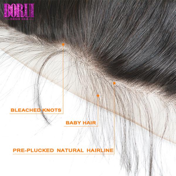 13*6 unprocessed baby hair body wave Lace Frontal With Hair Bundles for black women