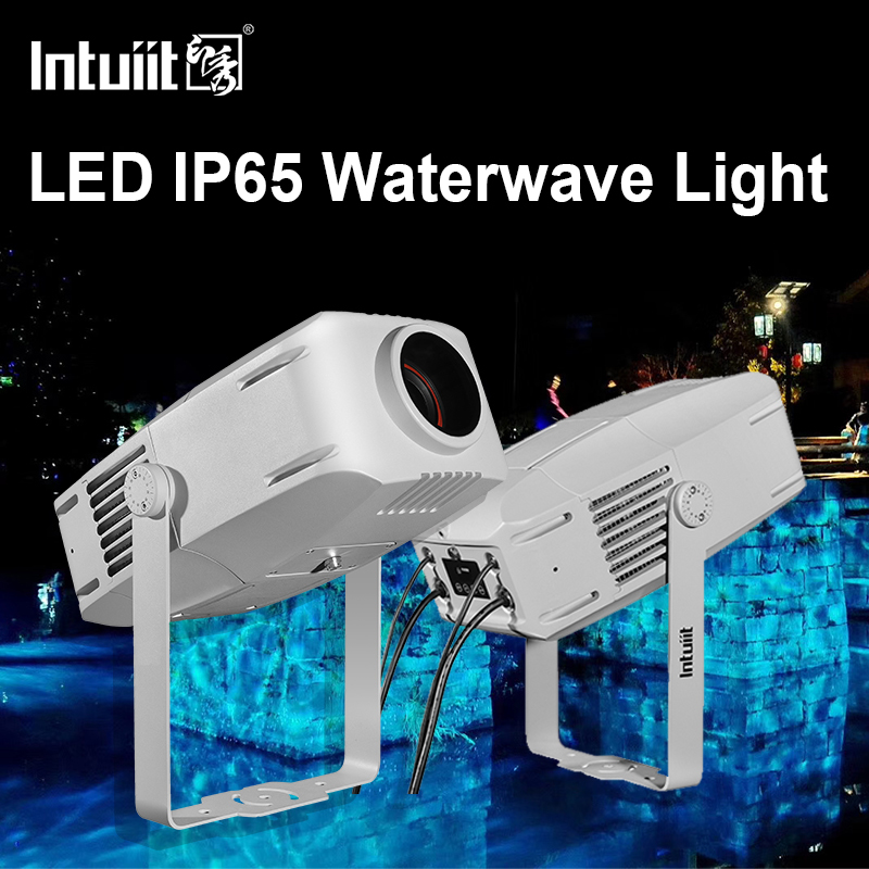 Outdoor IP65 Water Wave Effect Projector | RGBW LED, 60W to 400W Options, DMX512, Moving Ripple Light for Facades, Gardens