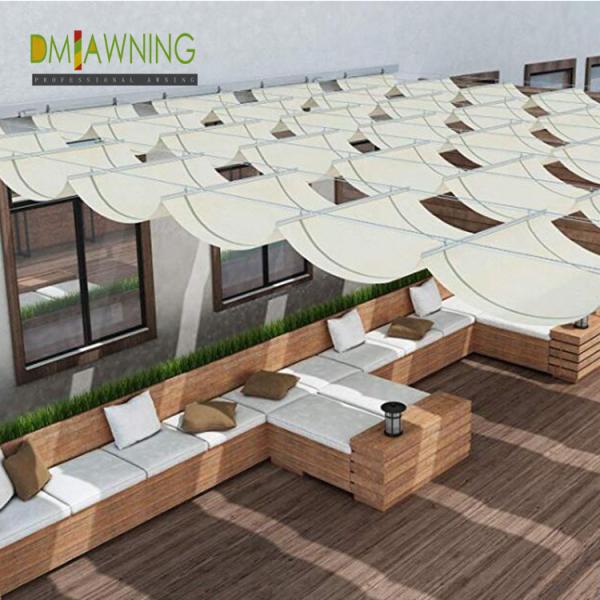 Sus316 Fabric Waterproof Retractable Cover Pergola Sliding retractable pergola canopy