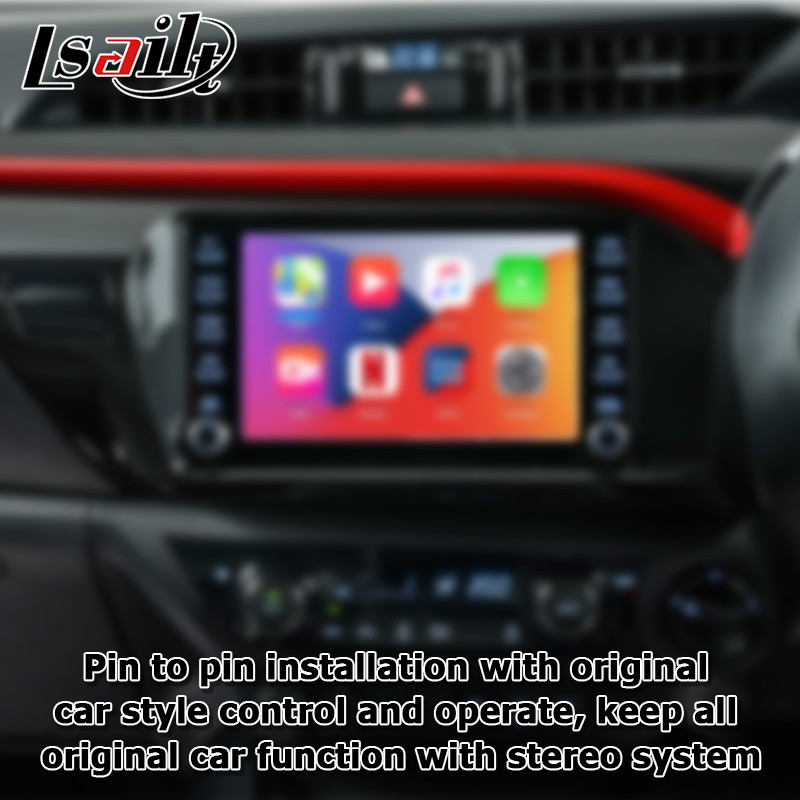Мультимедиа андроида Тойота Hilux взаимодействуют касание 3 беспроводного carplay андроида автоматическое