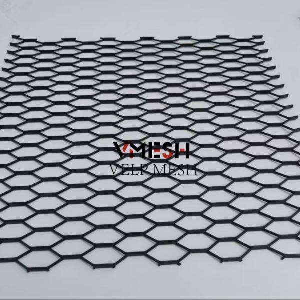 Revestimento de parede revestido de pó personalizado Rede de fachada de metal expandida