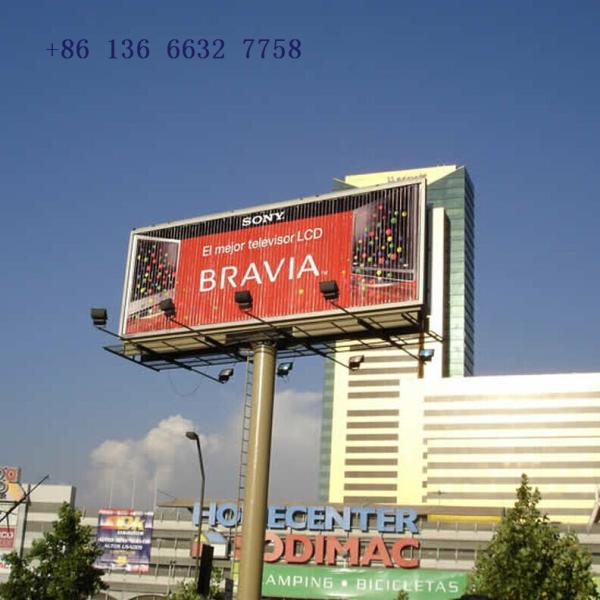 Aluminium alloy illuminated advertising trivision boards