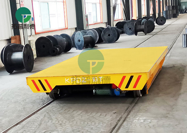 Customized Electric Flat Platform Low Voltage Railway Power Inter Bay Industrial Transfer Cars