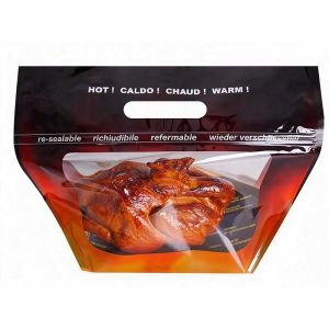 Eco Friendly Chicken Packaging Bags Biodegradable Fast Food Bags Grease Resistant