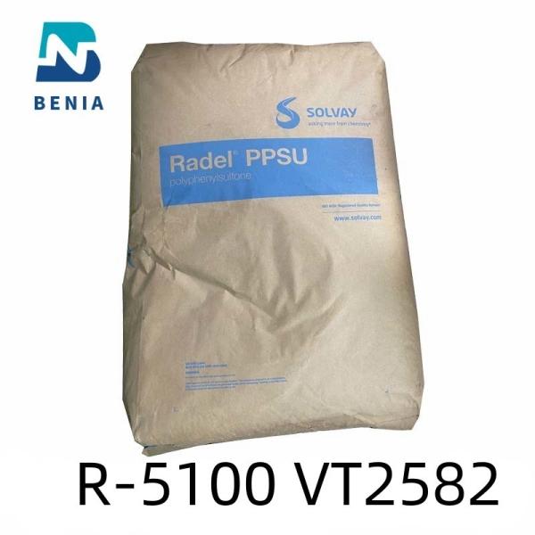 Opaco plástico da engenharia da resina de Solvay PPSU Radel R-5100 VT2582 Polyphenylsulfone toda a cor