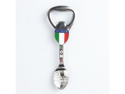 Custom Tourism Italy Tea Spoon Shape Bottle Opener,Creative design customized Italy tourism tea spoon shape beer bottle