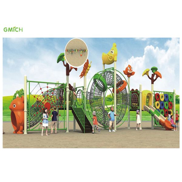 Kids Rope Climbing Playground Equipment Eco Friendly Safety Material