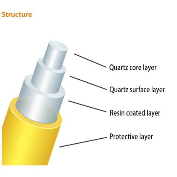 ODM Customizable Quartz Double-Clad Fiber 200um 200nm-1100nm L0.5m SMA905/TA/FC Connectors
