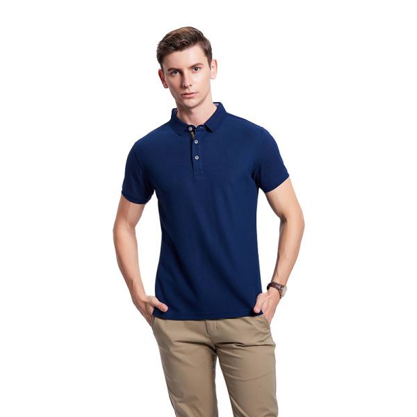 Flyita Embroidered Quick Dry Polo Shirts Men Short Sleeve T Shirts 100% Cotton