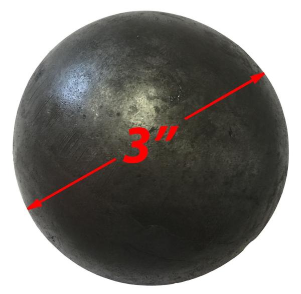 Bola oca de aço inoxidável de 3 polegadas, componente de aço inoxidável do projeto da cavidade DIY da esfera do carbono