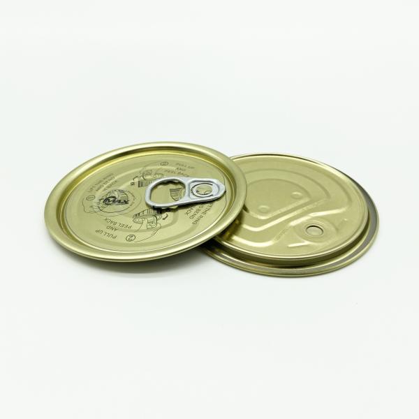 Full aperture Metal Can Tops , Canning Jar Lids Golden White Aluminum Color