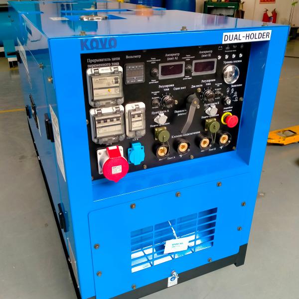 1500/1800rpm Brushless Kovo Diesel Welder Generator Ew500dst