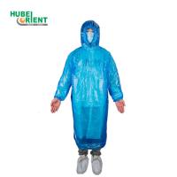 Manches élastiques bleu/blanc en PE en plastique à usage unique imperméable