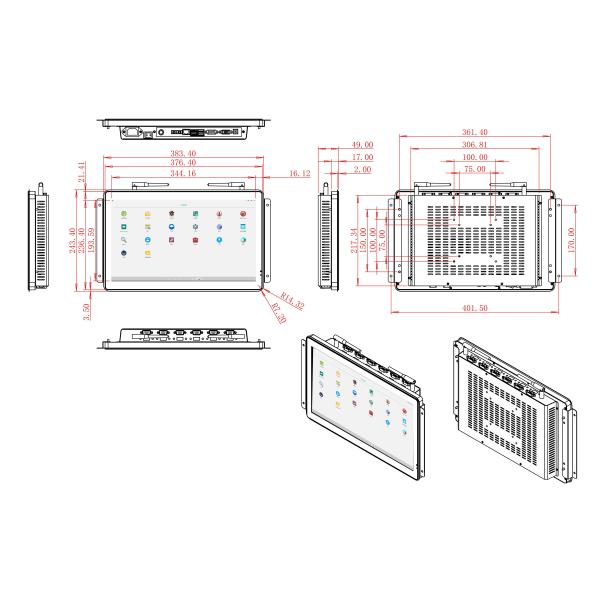 15.6-Inch Android Touch Vision Terminal for Industrial Automation, Smart Retail Systems, Energy Monitoring, and Educational Interfaces