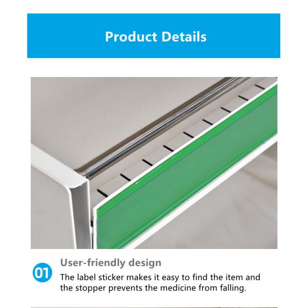 Double Sided Pharmacy Medicine Display Cabinet Clinic Multi Layer