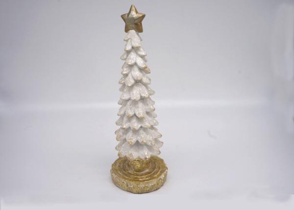 Polyresin Material Christmas Tree Figurines Handmade For Decoration Crafts / Gifts