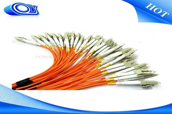 LC / UPC - LC / UPC OM3 Fiber Optic Pigtail PVC LSZH For FTTH or  FTTX